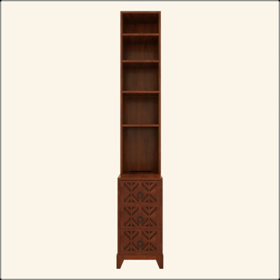 Millwood Pines End Table With 3 Drawers Corner Table With 4 Open Shelves Tall Side Table For Bedroom And Corner