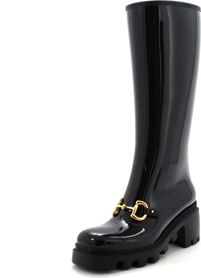 Gucci Women's Horsebit Knee High Boots (Outlet) Rubber ShopStyle