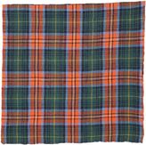 Thumbnail for your product : Drakes Plaid Pocket Square-Green