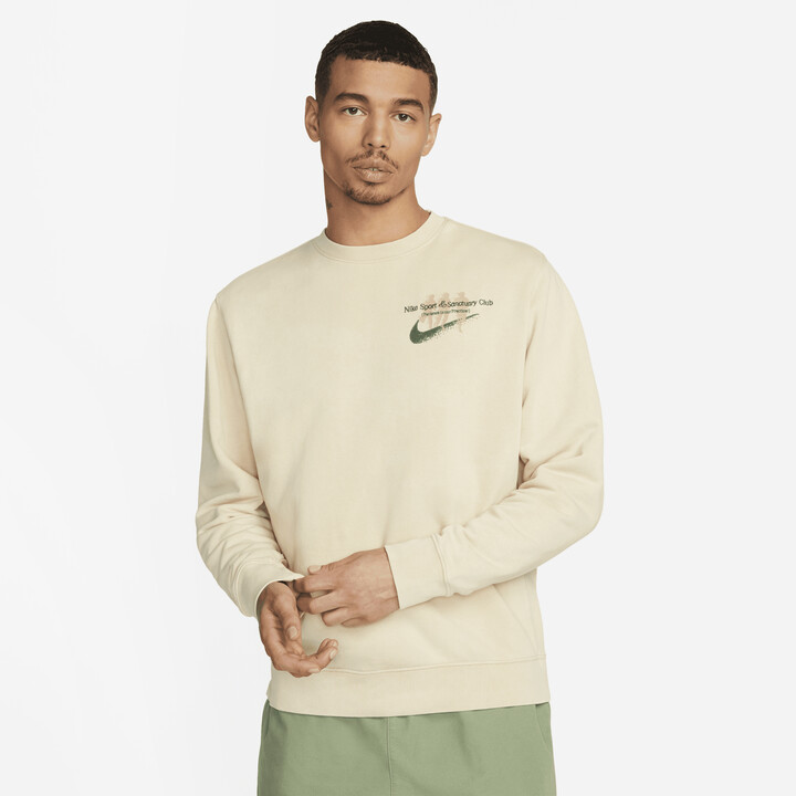 Nike Men's Sportswear Club Fleece French Terry Sweatshirt in Brown -  ShopStyle