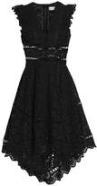 Thumbnail for your product : Zimmermann Divinity Wheel Asymmetric Broderie Anglaise Cotton Dress