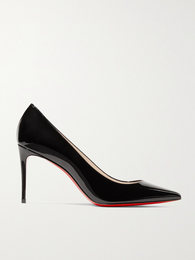 Christian Louboutin - Kate 85 Patent-leather Pumps - Black