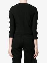 Thumbnail for your product : Alexander McQueen ribbed cut-out sleeve jumper