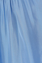Thumbnail for your product : Joseph Belina Gathered Silk-habotai Blouse - Blue