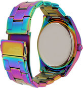 Thumbnail for your product : Betsey Johnson Women's Rainbow Oil Slick Stainless Steel Bracelet Watch 44mm BJ00624-01