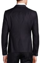 Thumbnail for your product : Emporio Armani Single-Breasted Virgin Wool Tuxedo Jacket