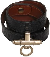 Thumbnail for your product : Givenchy 3 Rows Obsedia Leather Bracelet