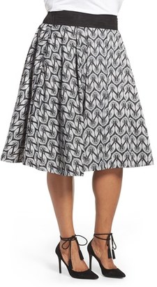 Melissa McCarthy Plus Size Women's Bird Print Full Skirt