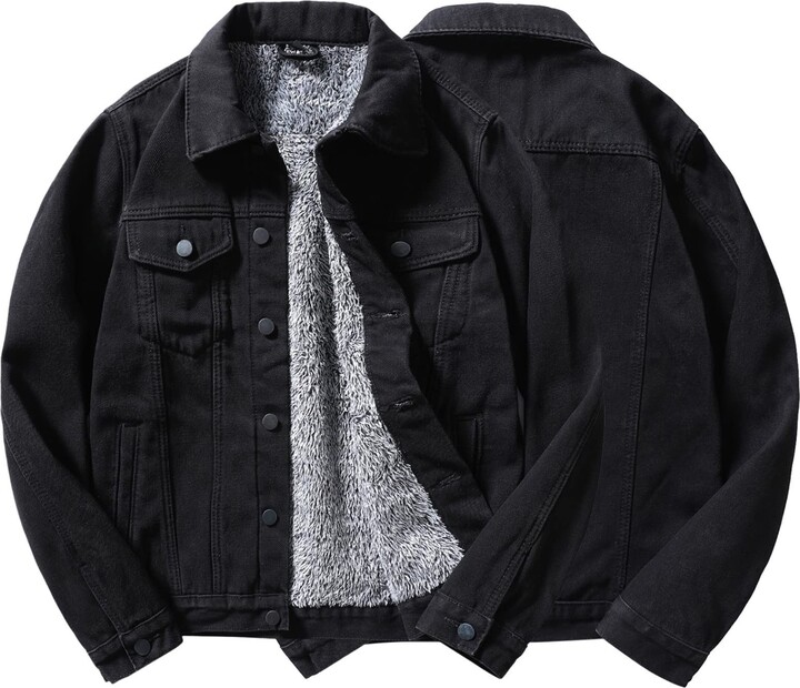 Mens Coats Black Denim Jacket Walmart Generic Men's Coats Men's