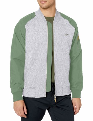 Lacoste Men's Long Sleeve Colorblock Bomber Jacket - ShopStyle Outerwear