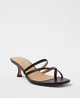 Thumbnail for your product : Ann Taylor Strappy Leather Mule Sandals