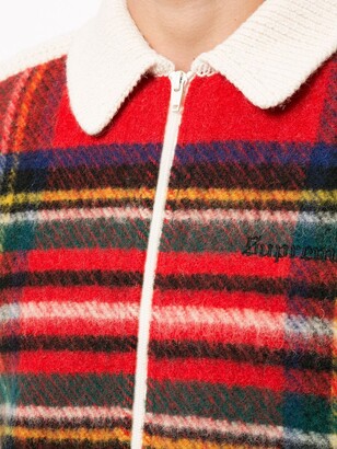 Supreme Plaid Front Zip-Up Jumper - ShopStyle