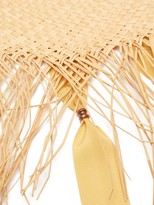 Thumbnail for your product : Sensi Lady Ibiza Fringed Wide-brim Straw Hat - Beige