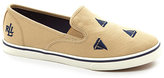Thumbnail for your product : Lauren Ralph Lauren Janis Sailboat-Embroidered Sneakers