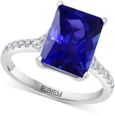 Thumbnail for your product : Effy Tanzanite (5-3/4 ct. t.w.) & Diamond (1/4 ct. t.w.) Statement Ring in 14k White Gold