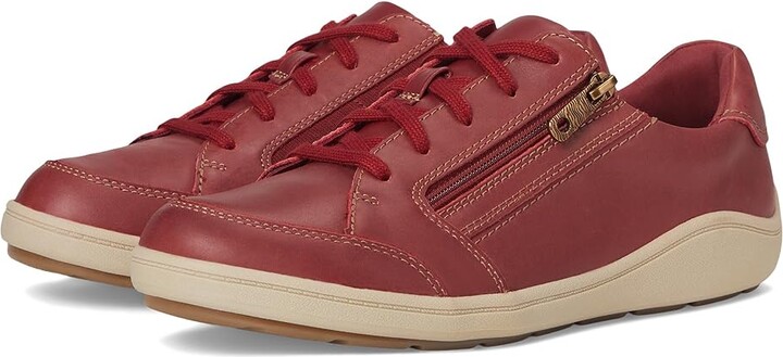 Clarks Bryianne Bayla Women's Shoes Red Leather : 7.5 B - Medium