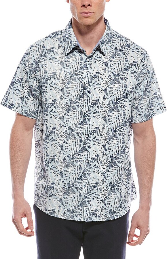 Report Collection Tropical Linen-Blend Shirt
