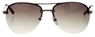 MICHAEL Michael Kors Metallic Aviator Sunglasses