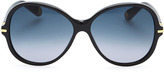Thumbnail for your product : Marc Jacobs Round 503 Gradient Sunglasses, Black/Blue