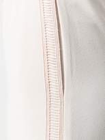 Thumbnail for your product : See by Chloe embroidered stripe wide leg trousers