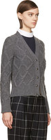 Thumbnail for your product : Moncler Gamme Bleu Gray Wool Knit Cardigan