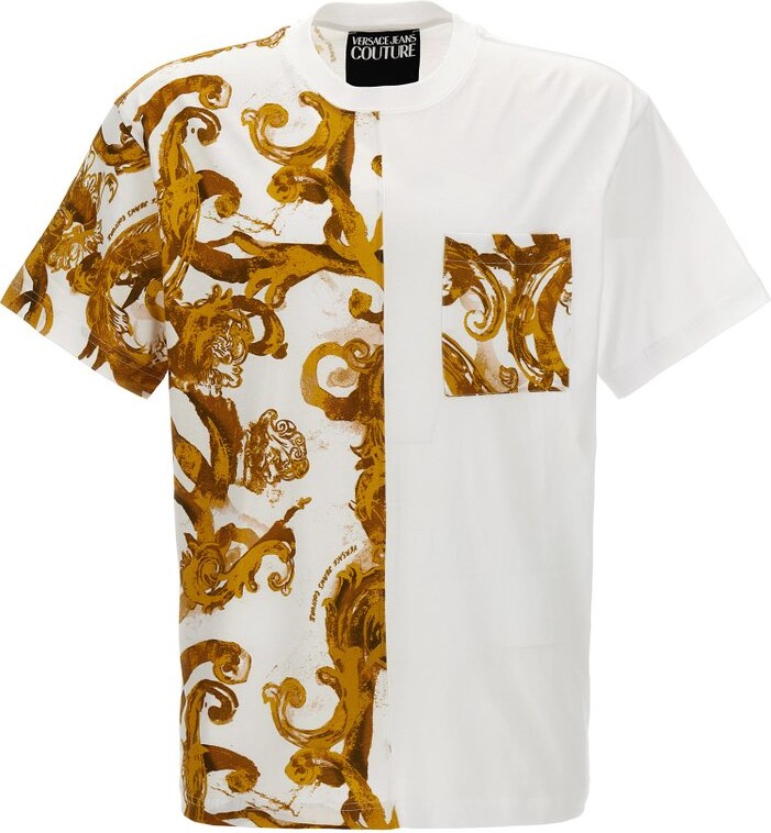 Versace Jeans Couture Baroque Printed Crewneck T-Shirt