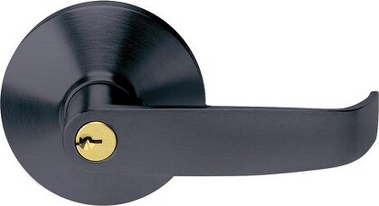 TellMatteBlackKeyedEntryLever2inch
