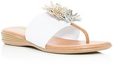 Thumbnail for your product : Andre Assous Women's Novalee Leather Fringe Demi Wedge Sandals