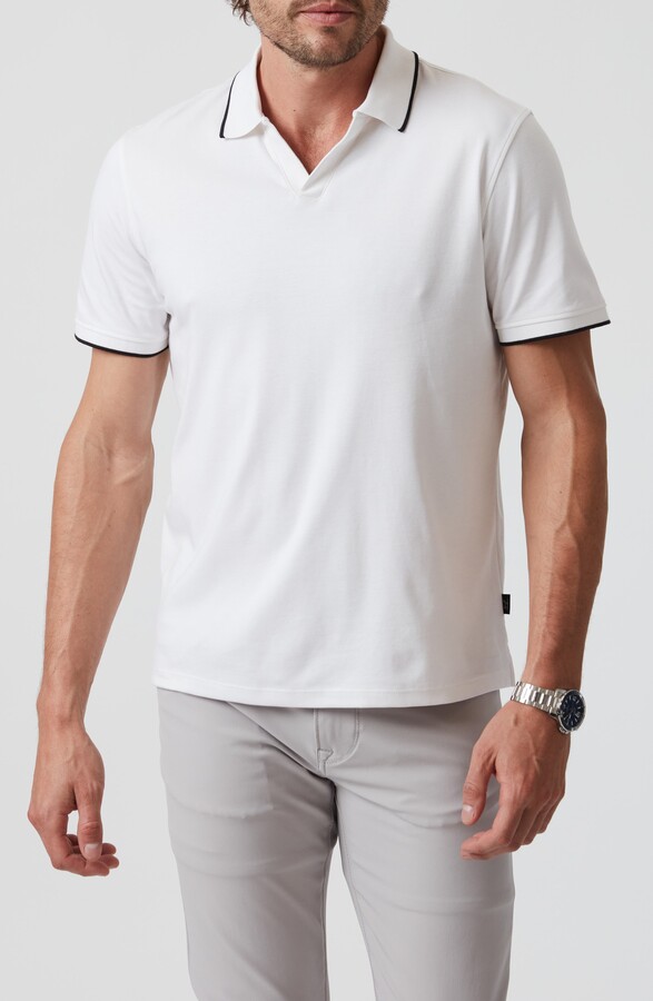 34 Heritage Riviera Tipped Pima Cotton Polo