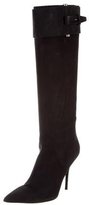 Thumbnail for your product : Calvin Klein Collection Nubuck Knee-High Boots