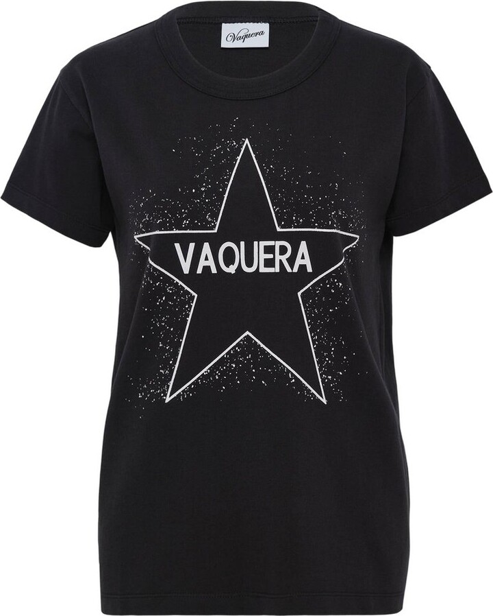 Vaquera Star-Print Crewneck T-Shirt