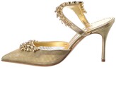 Thumbnail for your product : Manolo Blahnik Lurum 90 Mesh & Leather Pump