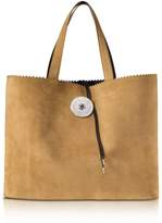 Thumbnail for your product : MM6 MAISON MARGIELA Mm6 Maison Martin Margiela Camel Suede Leather And Paper Tote Bag