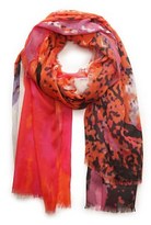 Thumbnail for your product : MANGO Watercolor print scarf