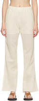 Thumbnail for your product : AMOMENTO Off-White Cotton Trousers