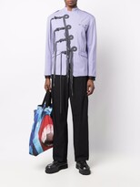 Thumbnail for your product : Charles Jeffrey Loverboy Fringe-Detail Military Jacket