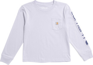 TJMAXX Girls Long Sleeve Core Logo T-Shirt, Cotton