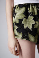 Thumbnail for your product : Topshop Burnout Leaf Runner Shorts
