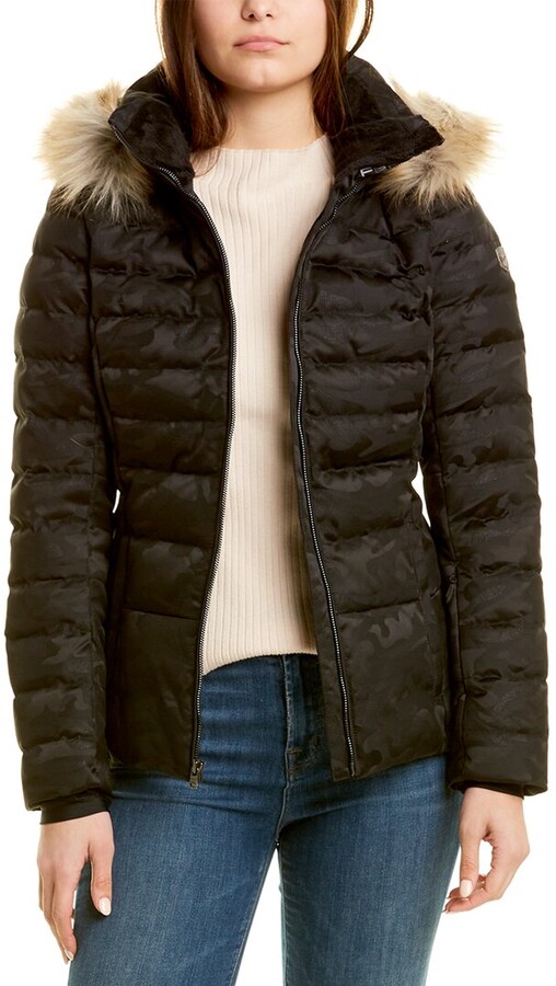 Icepeak Cathy Faux Fur Collar Winter Jacket Womens Black RRP 169,99 