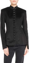 Thumbnail for your product : Neiman Marcus Olivier Theyskens Mandarin Collar Button-Front Jacket