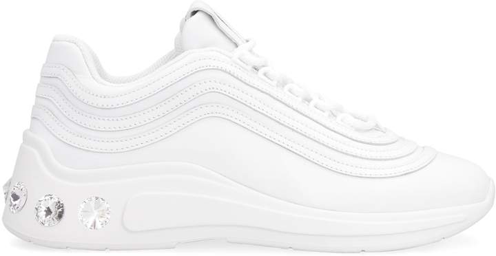 miu miu rhinestone sneakers