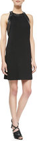 Thumbnail for your product : Alice & Trixie Ruth Crepe Leather-Trim Dress