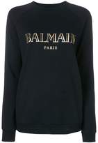 Balmain logo print sweatshirt 