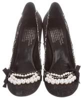 Thumbnail for your product : Pedro Garcia Denim Embellished Pumps