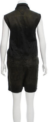 Theyskens' Theory Oversize Distressed Romper