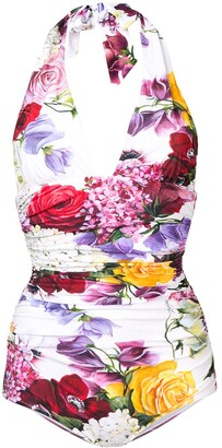 Dolce & Gabbana Floral Print Swimsuit