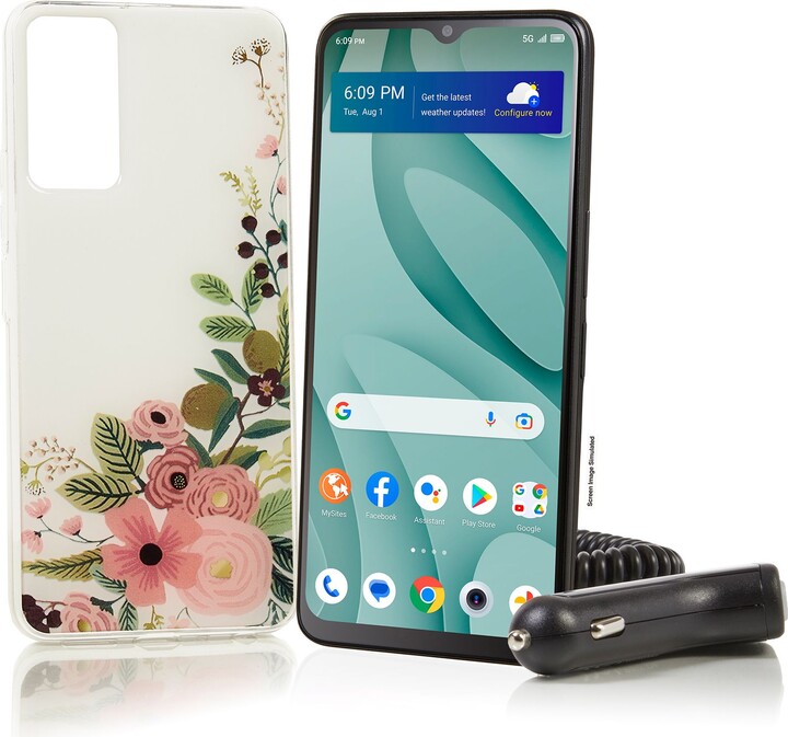 Tracfone TCL 40 XE 5G Phone w/ 1500 Talk/Text & Accessories