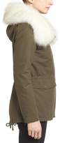 Thumbnail for your product : T Tahari Jackie Hooded Removable Faux Fur Trim Anorak