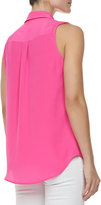 Thumbnail for your product : Equipment Signature Sleeveless Slim Top, Magenta