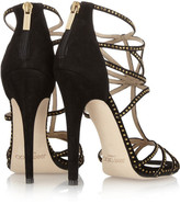 Thumbnail for your product : Jimmy Choo Vendetta Swarovski crystal-embellished suede sandals